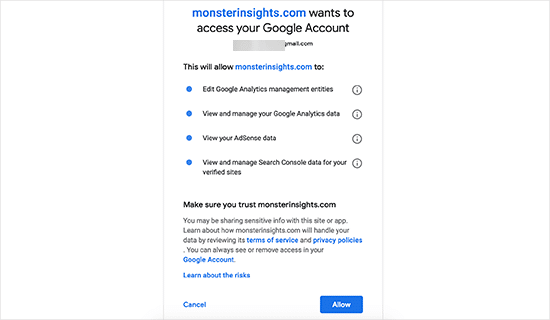 add Google Analytics to WordPress monsterinsights