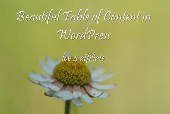 Table of content feature image