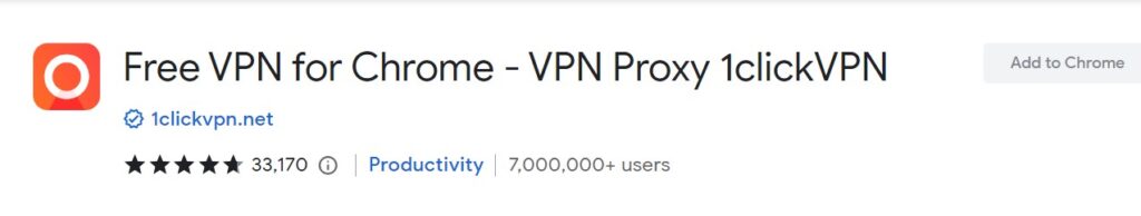Free VPN for Chrome