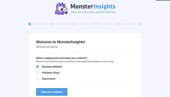 monsterinsight welcome page
